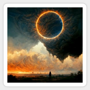 Epic solar eclipse Sticker